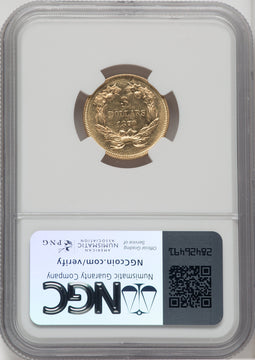 1870 $3 Three Dollar Gold Pieces NGC AU55