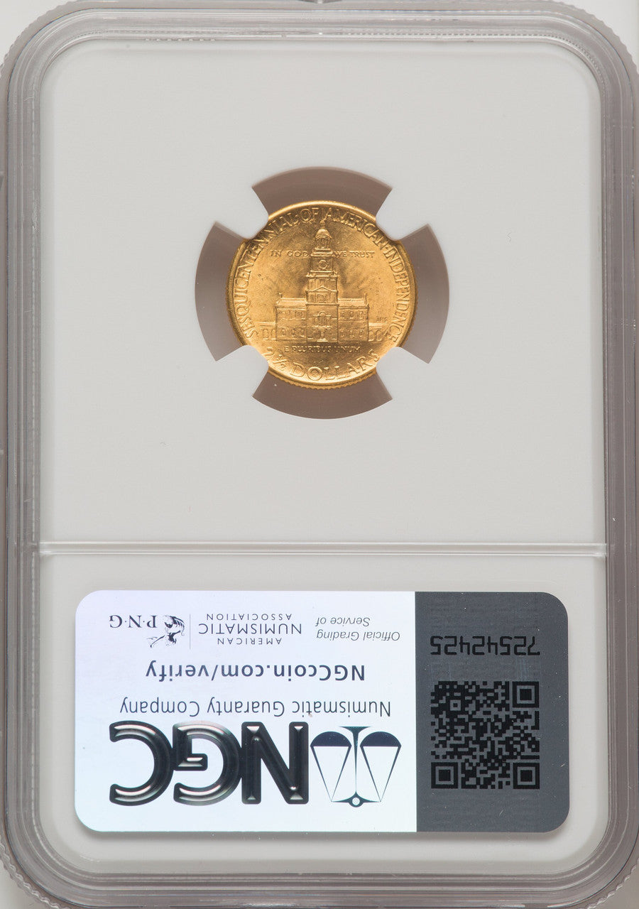 1926 $2.50 SESQUI Commemorative Gold NGC MS65 (505849001)