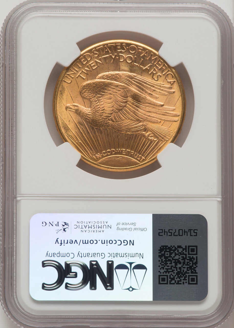 1923-D $20 Saint-Gaudens Double Eagle NGC MS66+