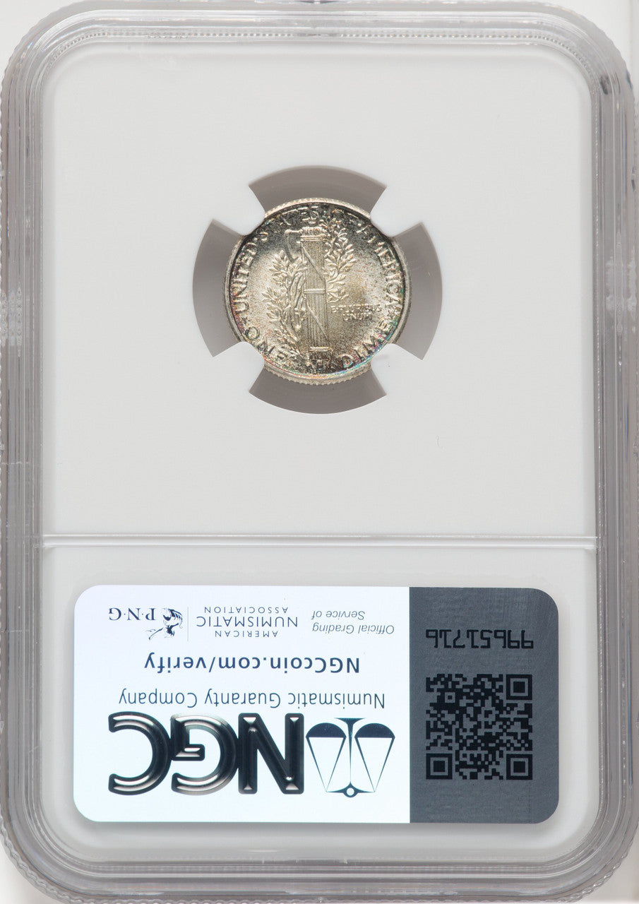 1925 10C FB Mercury Dime NGC MS67