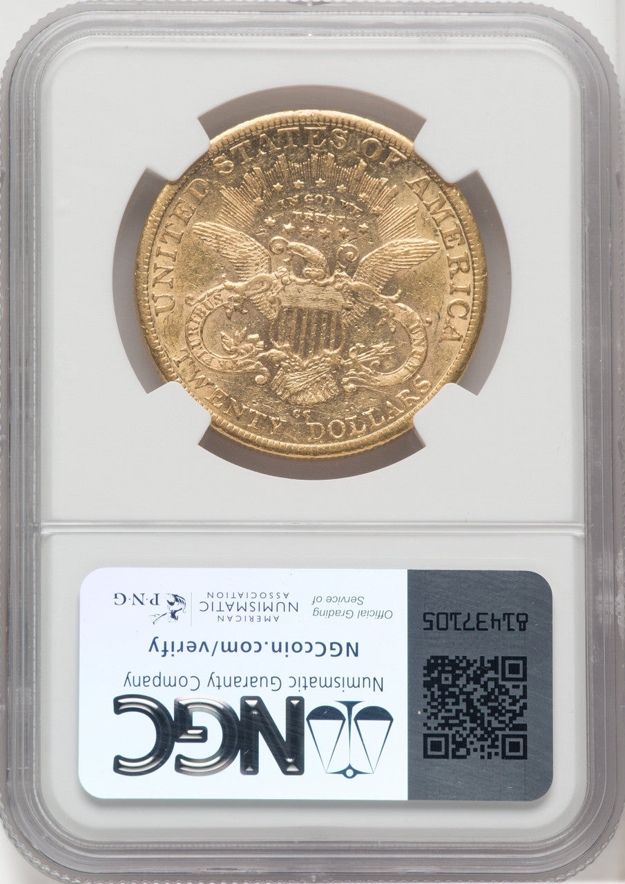 1883-CC $20 Liberty Double Eagle NGC AU58 (762287062)