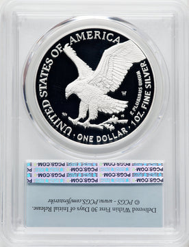 2023-W Proof Silver Eagle 1 oz FS Flag PCGS MS70