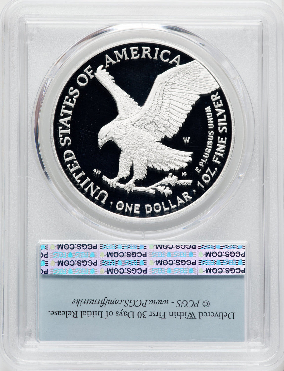 2023-W Proof Silver Eagle 1 oz FS Flag PCGS MS70
