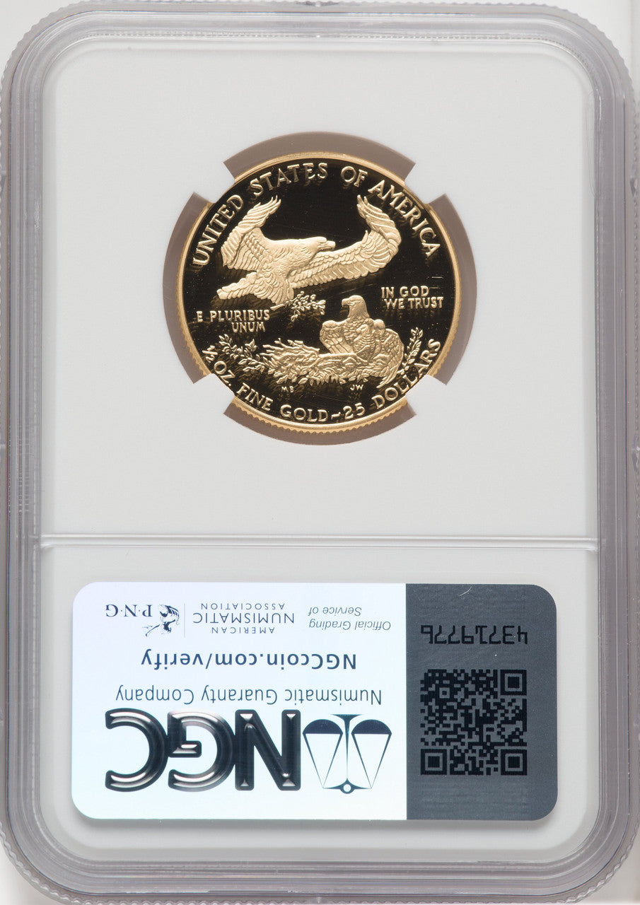 1994-W $25 Half-Ounce Gold Eagle NGC PF70