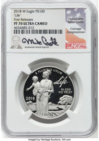 2018-W $100 One Ounce Platinum Eagle Life First Strike NGC PF70 (766573092)