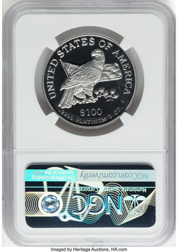 2021-W $100 Platinum Eagle Freedom of Religion NGC PF70 Castle