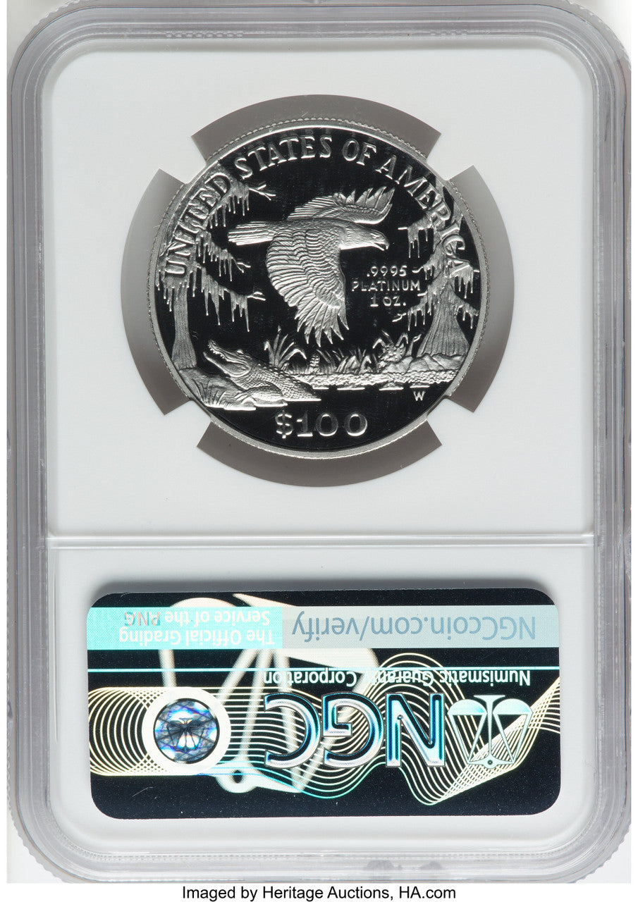 1999-W $100 One-Ounce Platinum Eagle Statue of Liberty NGC PF70 (766573020)