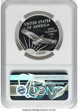 2017-W $100 One-Ounce Platinum Eagle Statue of Liberty 20th Anniversary NGC PF70 (766573088)