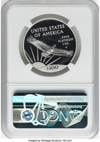 2017-W $100 One-Ounce Platinum Eagle Statue of Liberty 20th Anniversary NGC PF70 (766573088)