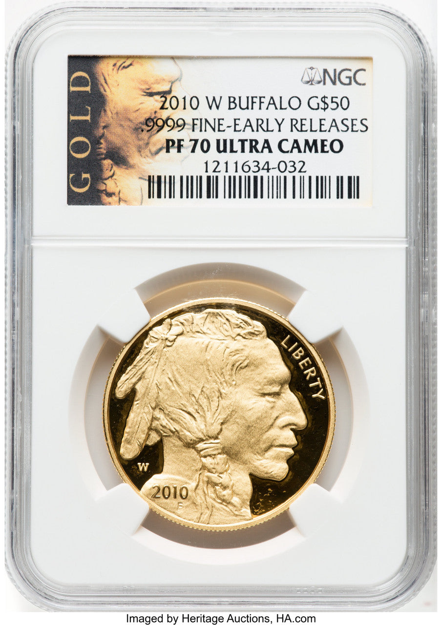 2010-W $50 Gold Buffalo NGC PF70