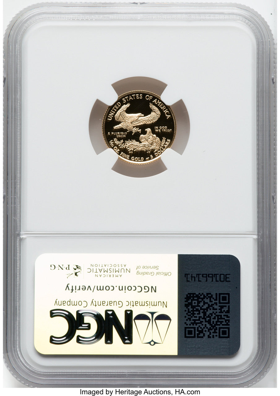 2018-W $5 Tenth Ounce Gold Eagle NGC PF70