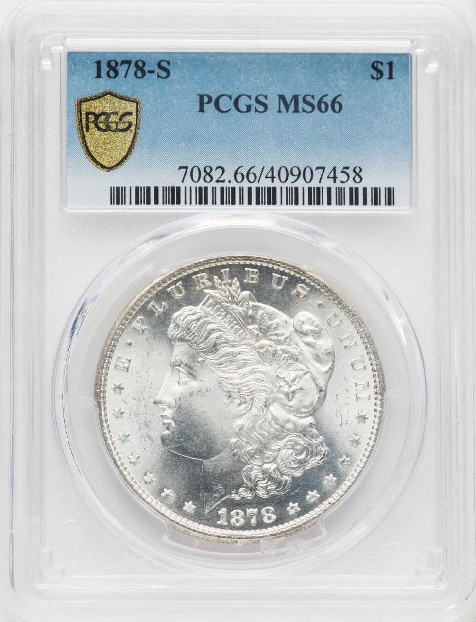 1878-S $1 Morgan Dollar PCGS MS66