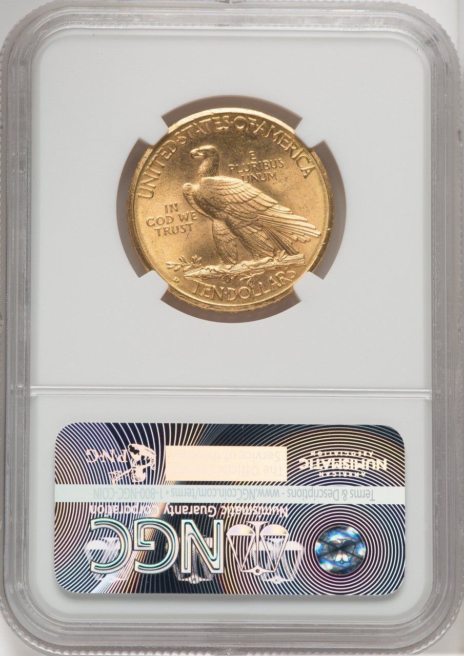 1910-D $10 Indian Eagle NGC MS66