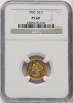 1900 $2.50 Proof Liberty Quarter Eagle NGC PR60
