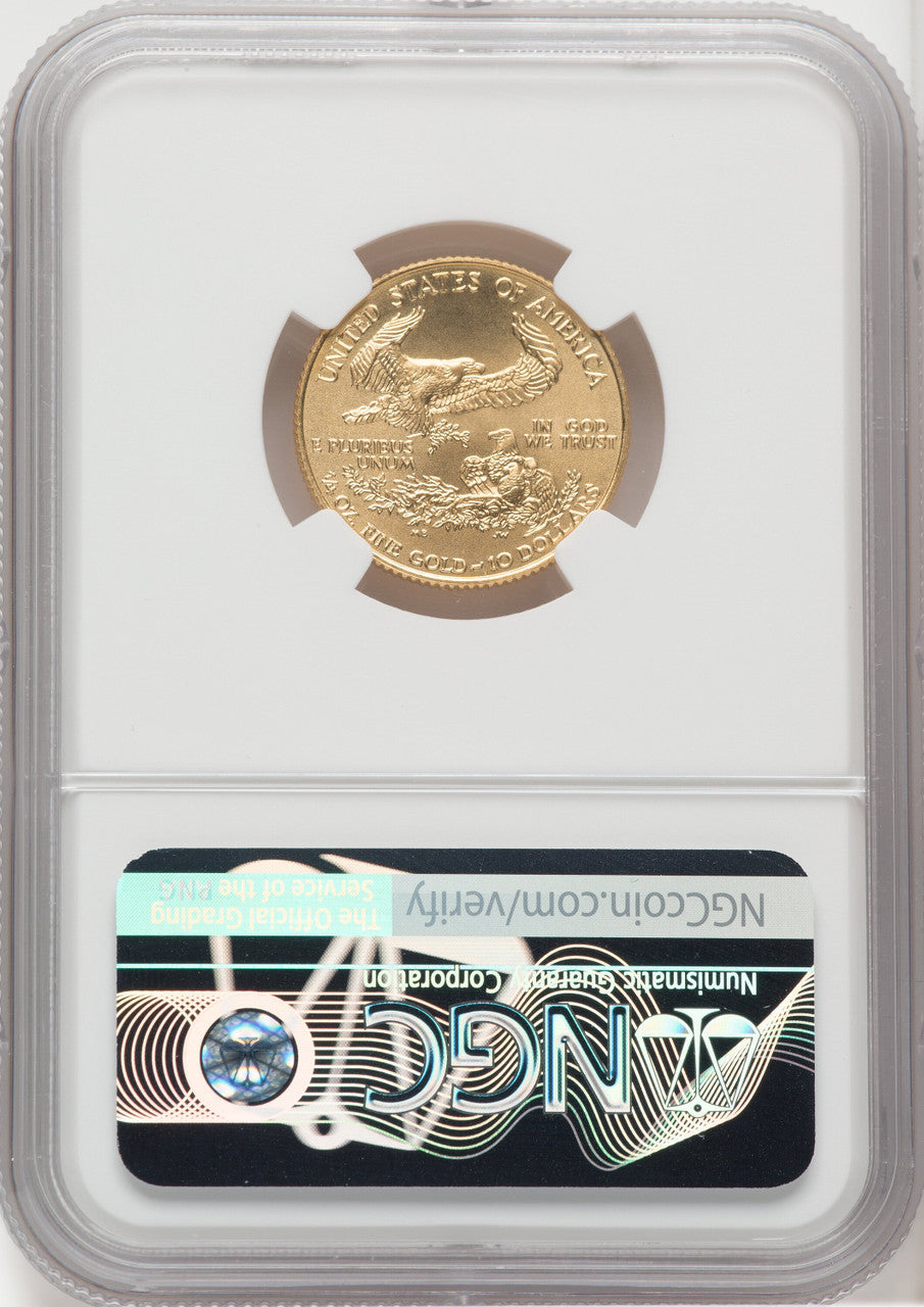 1996 $10 Quarter-Ounce Gold Eagle NGC MS70