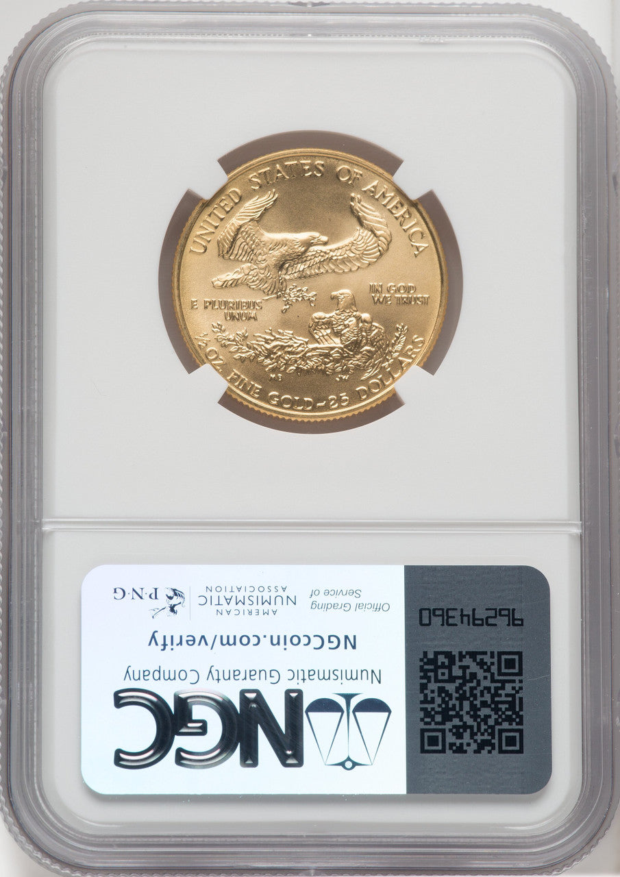 1993 $25 Half-Ounce Gold Eagle NGC MS70