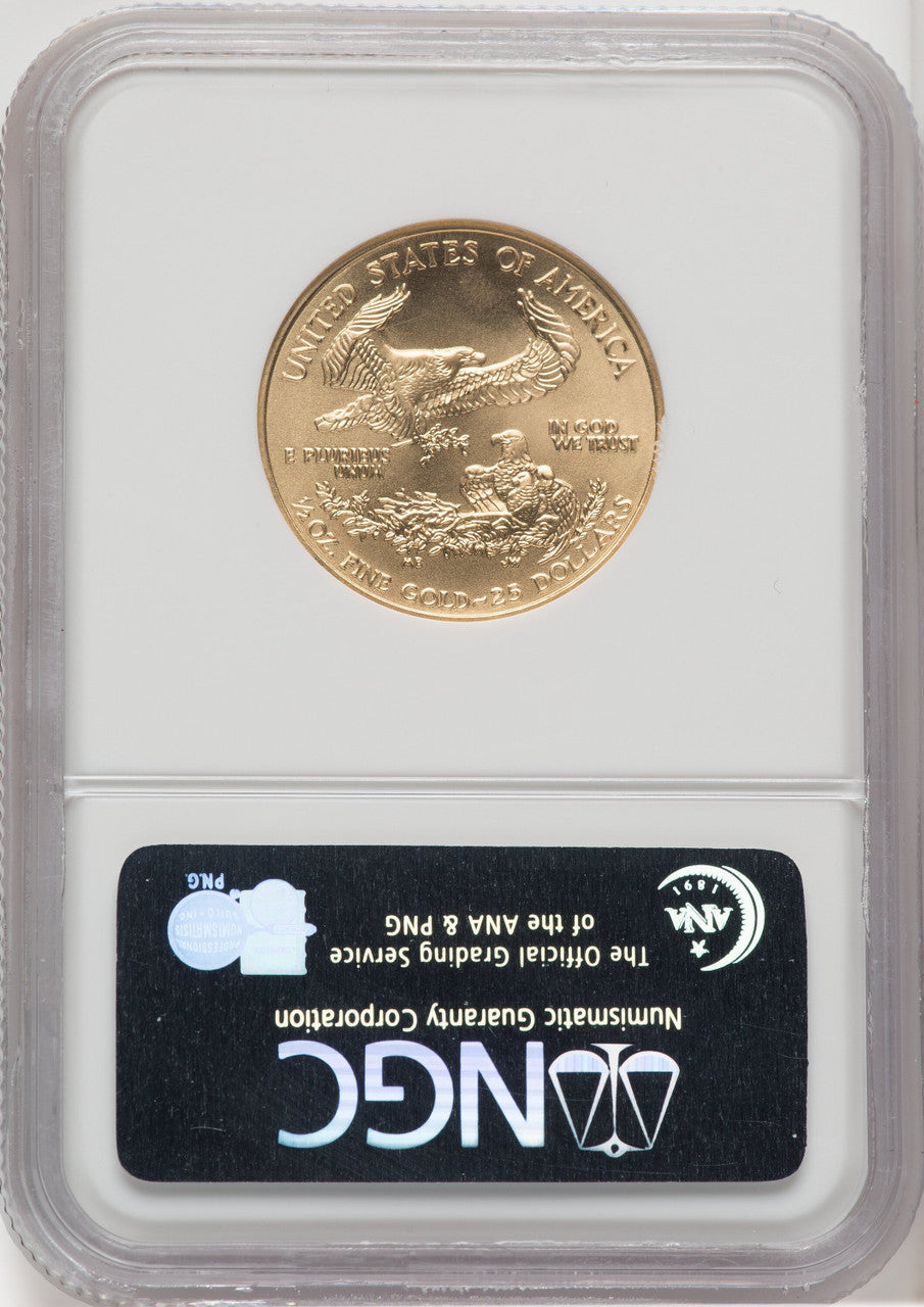 2006 $25 Half-Ounce Gold Eagle NGC MS70