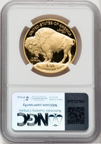 2016-W $50 One-Ounce Gold Buffalo 10th Anniversary Brown Label NGC PF70