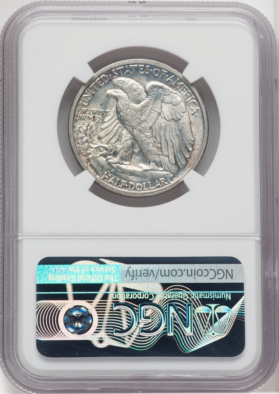 1927-S 50C Walking Liberty Half Dollar NGC MS63+