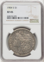 1904-S $1 Morgan Dollar NGC XF45