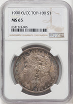 1900-O/CC $1 Morgan Dollar NGC MS65