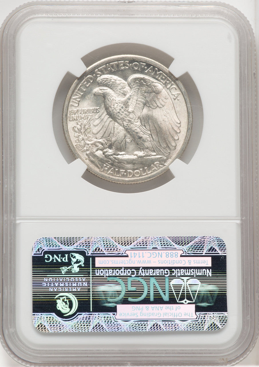 1936-S 50C Walking Liberty Half Dollar NGC MS65