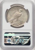 1921 $1 Peace CAC Peace Dollar NGC MS63