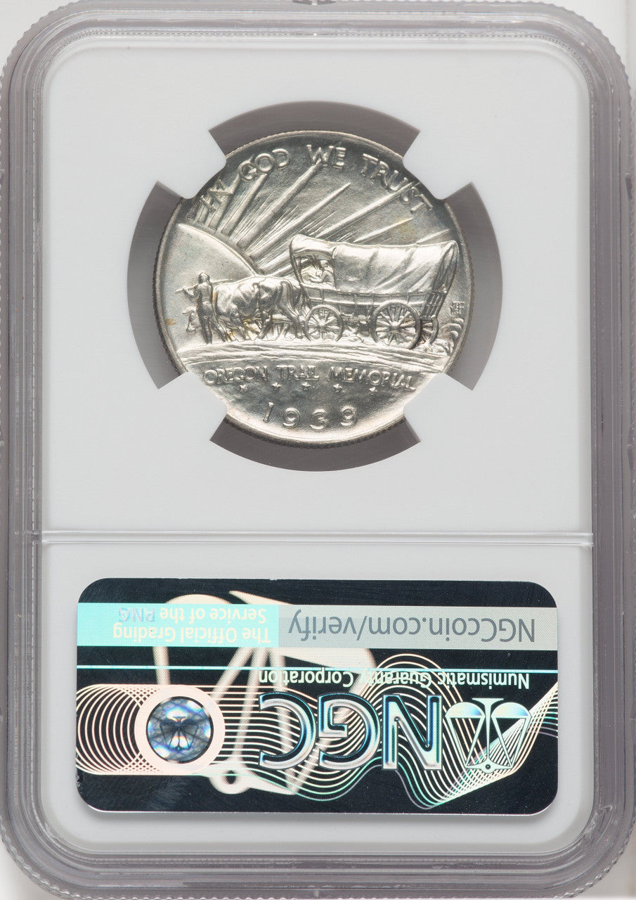 1939 50C Oregon CAC Commemorative Silver NGC MS67+