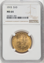 1915 $10 Indian Eagle NGC MS64