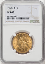 1906 $10 Liberty Eagle NGC MS63