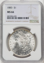 1883 $1 Morgan Dollar NGC MS66 (518448020)