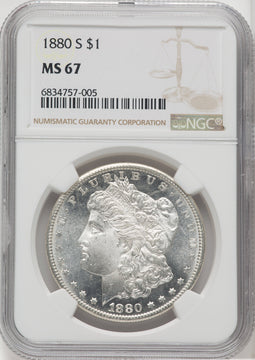 1880-S $1 Morgan Dollar NGC MS67 (762375002)