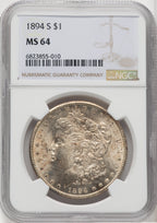 1894-S $1 Morgan Dollar NGC MS64