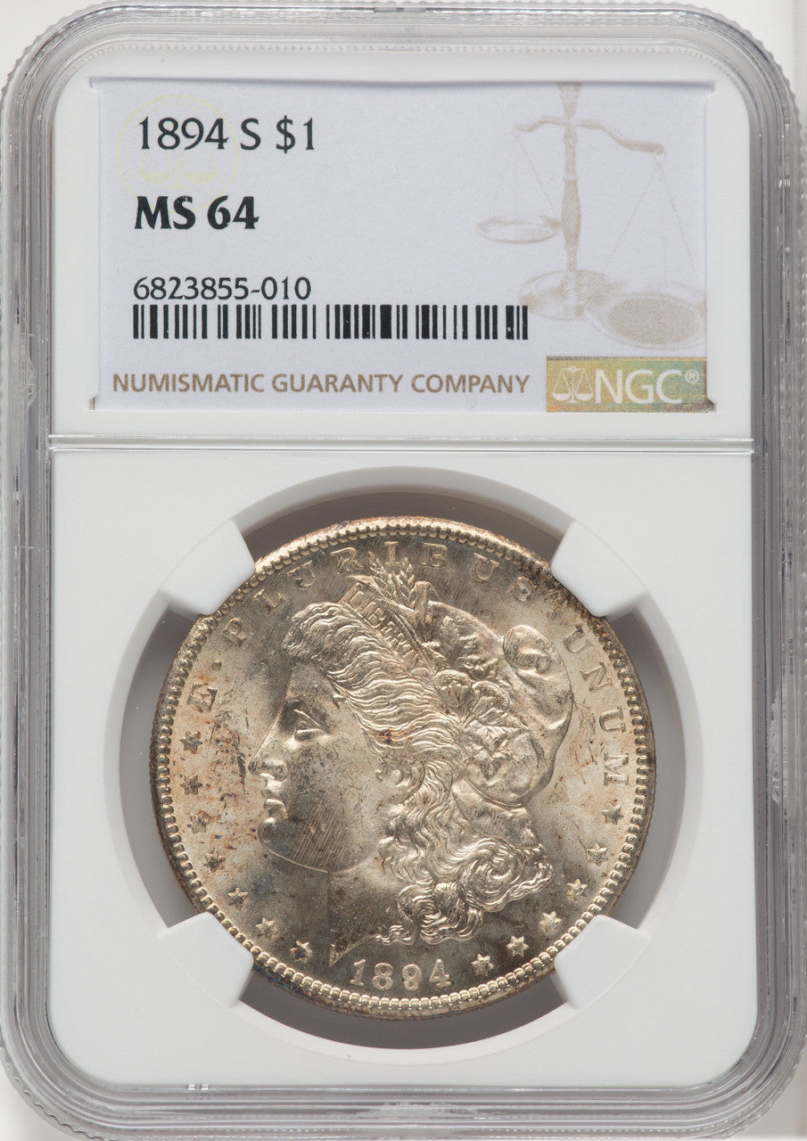 1894-S $1 Morgan Dollar NGC MS64