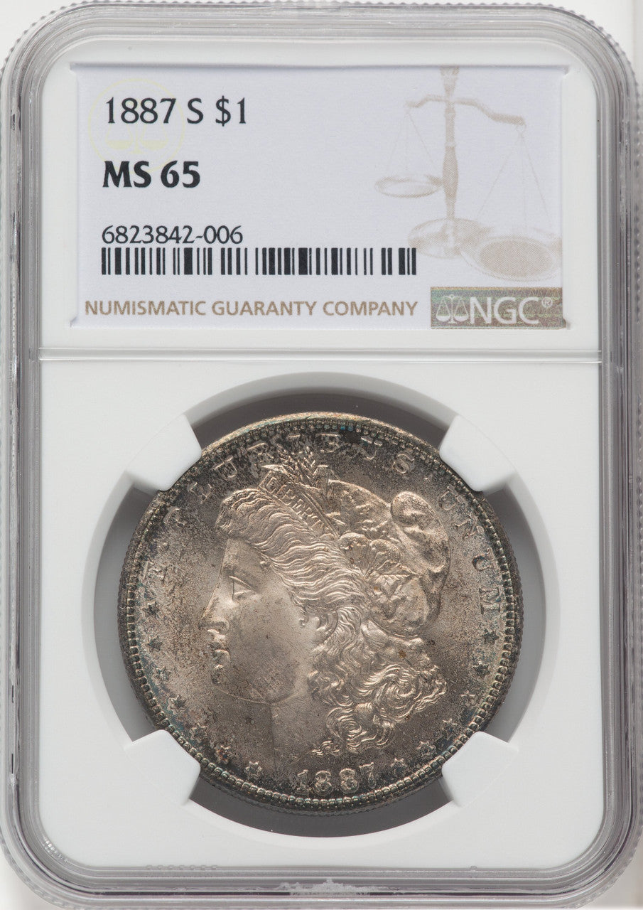 1887-S $1 Morgan Dollar NGC MS65 (764008031)