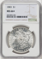 1883 $1 Morgan Dollar NGC MS66+