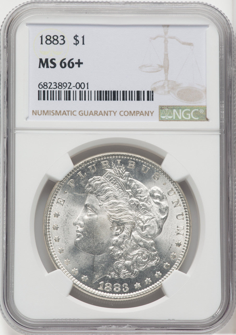 1883 $1 Morgan Dollar NGC MS66+