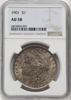 1901 Morgan Dollar NGC AU58 (764008013)