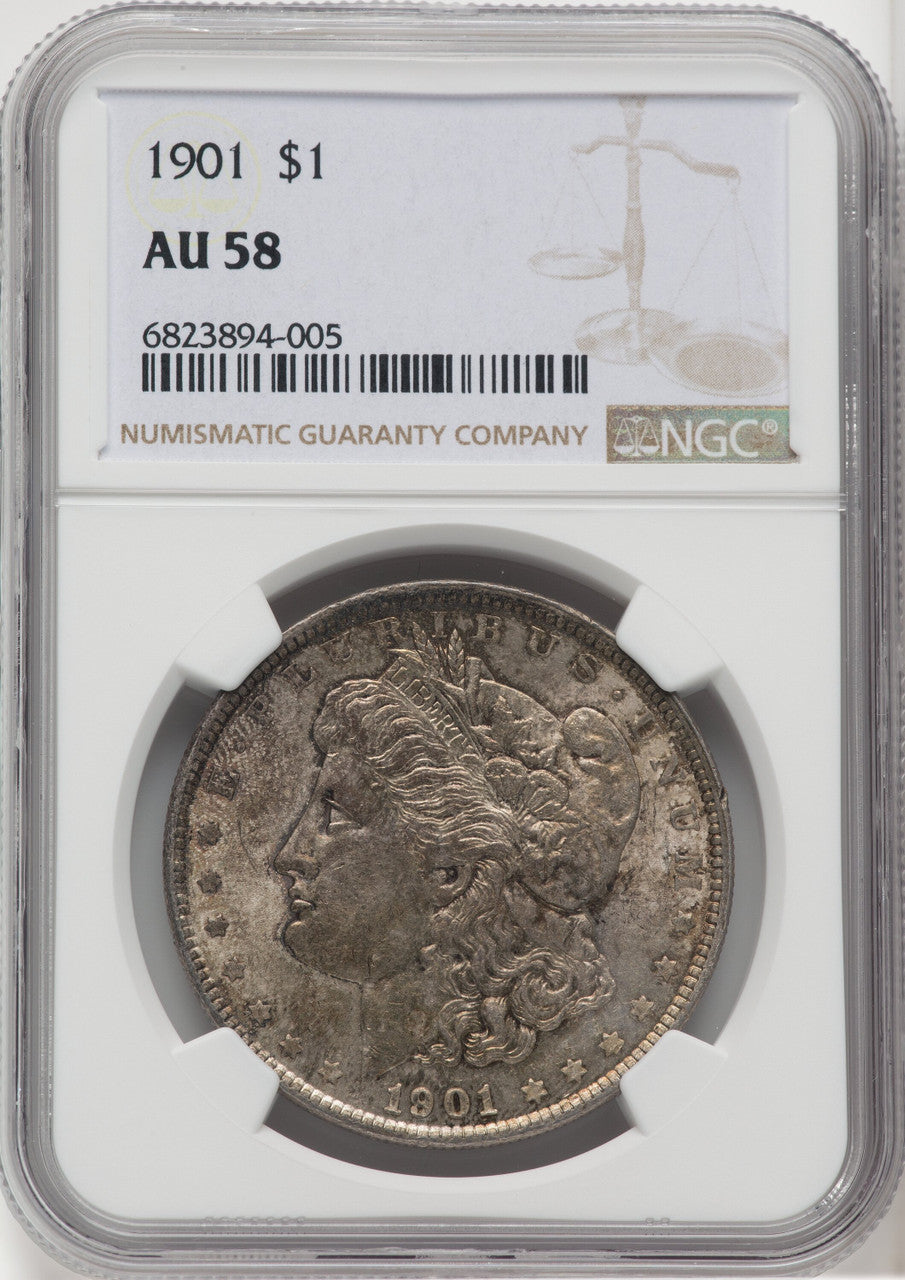 1901 Morgan Dollar NGC AU58 (764008013)