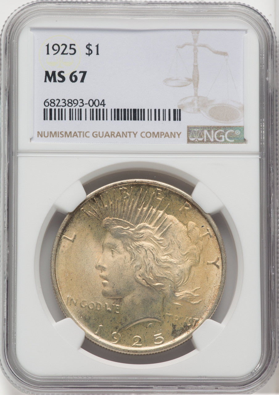 1925 $1 Peace Dollar NGC MS67 (763831007)