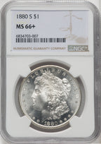 1880-S $1 Morgan Dollar NGC MS66+