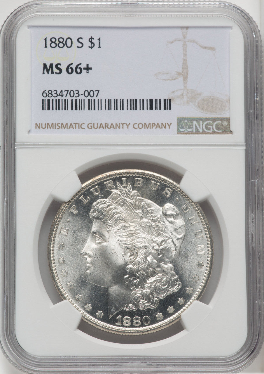 1880-S $1 Morgan Dollar NGC MS66+