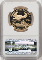 2007-W $50 One-Ounce Gold Eagle Brown Label NGC PF70
