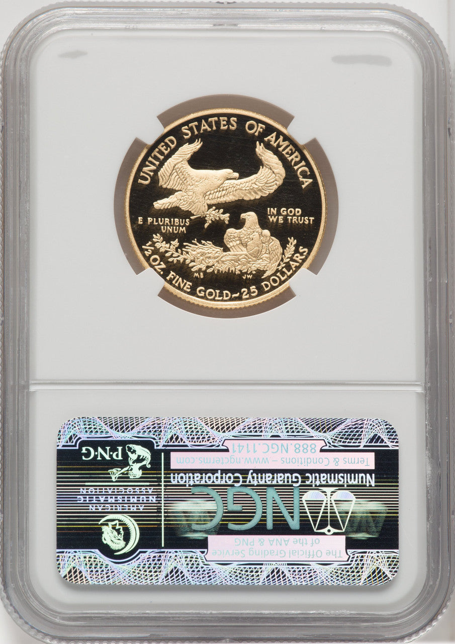 2012-W $25 Half-Ounce Gold Eagle First Strike NGC PF70