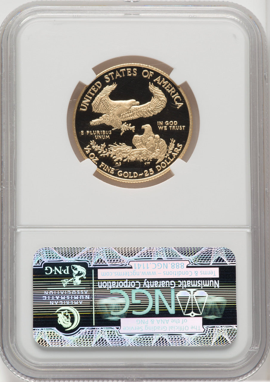 2013-W $25 Half-Ounce Gold Eagle NGC PF70