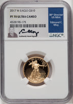 2017-W $10 Quarter-Ounce Gold Eagle NGC PF70