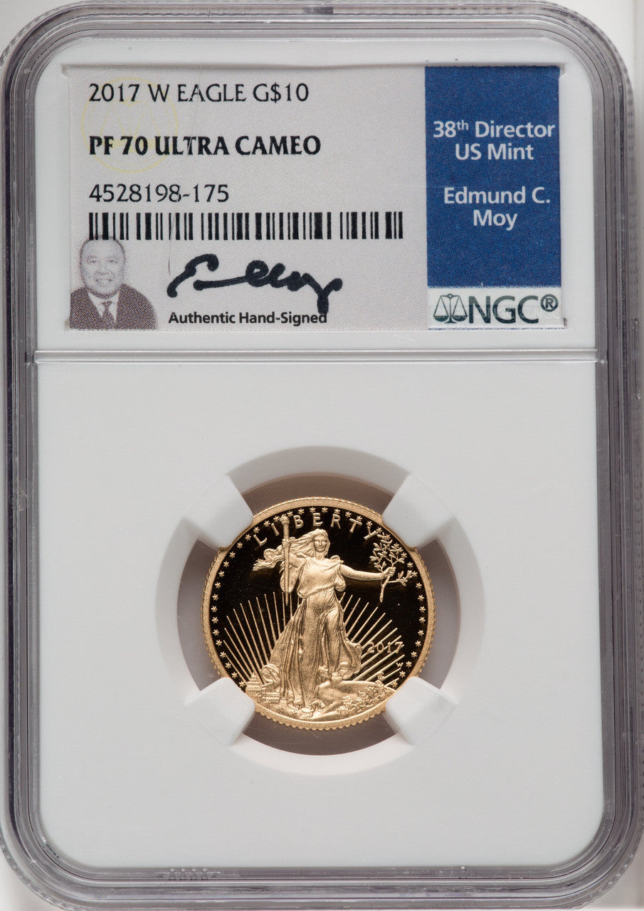 2017-W $10 Quarter-Ounce Gold Eagle NGC PF70