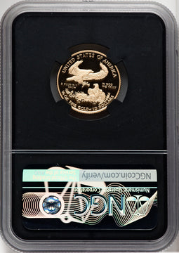 2021-W G$10 Quarter Ounce Gold Eagle Type One First Day of Issue NGC PF70