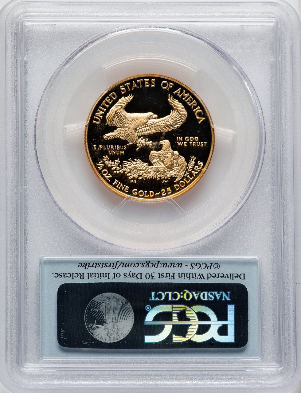 2014-W $25 Half-Ounce Gold Eagle First Strike PCGS PR70