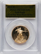 2015-W $25 Half-Ounce Gold Eagle First Day West Point Strike PCGS PR70
